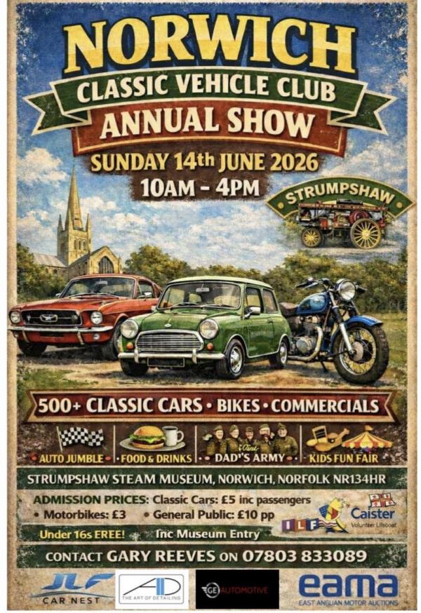 NCVC club show 2026 flyer2